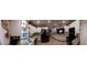 Bright kitchen with white cabinets, tile countertops, and stainless steel appliances at 906 Bluewater Dr, Sun City Center, FL 33573