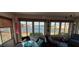 View of the lake from the sunroom at 906 Bluewater Dr, Sun City Center, FL 33573