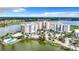 Aerial view of waterfront community, featuring resort-style amenities at 10530 Boardwalk Loop # 304, Lakewood Ranch, FL 34202