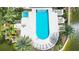 Resort-style pool with spa and ample lounge chairs at 10530 Boardwalk Loop # 304, Lakewood Ranch, FL 34202