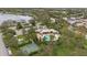 Community pool, clubhouse, basketball court, and lake visible from above at 4651 Summerlake Cir, Parrish, FL 34219