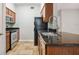 Modern kitchen with stainless steel appliances and granite countertops at 1810 E Palm Ave # 1205, Tampa, FL 33605