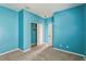 Spacious bedroom with light blue walls and a large closet at 612 Marion Hill Ln, Ruskin, FL 33570