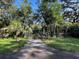 Front view of a house with a driveway, surrounded by lush vegetation at 9431 Pontiac St, New Port Richey, FL 34654