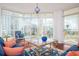 Living room with floor to ceiling windows, offering stunning water views at 340 S Palm Ave # 11, Sarasota, FL 34236