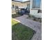 Small backyard with a deck and walkway at 501 55Th Ave, St Pete Beach, FL 33706