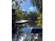 Private dock with access to the waterway at 707 George S St, Tarpon Springs, FL 34688