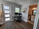 Home office with a desk and two monitors, adjacent to a bathroom at 2819 1St S Ave, St Petersburg, FL 33712