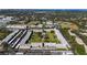 Aerial view of community, highlighting building layout and pool at 5095 Bay Ne St # 109, St Petersburg, FL 33703