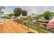 Deck overlooking the canal with a view at 6728 Sea Ranch Dr, Hudson, FL 34667