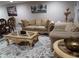 Spacious living room with comfortable seating and a coffee table at 6728 Sea Ranch Dr, Hudson, FL 34667