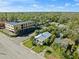 Aerial view showing the home and nearby construction at 3547 6Th S St, St Petersburg, FL 33705