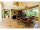 Outdoor kitchen with granite countertops and stainless steel appliances at 5900 98Th N Ave, Pinellas Park, FL 33782