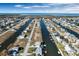 Expansive aerial view of waterfront community at 4049 Cobia Dr, Hernando Beach, FL 34607