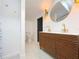 Modern bathroom with a stylish double vanity and walk-in shower at 708 22Nd W St, Bradenton, FL 34205