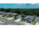 Beautiful aerial view showcases neighborhood homes with lush greenery and sunny skies at 7729 Rosewood Garden Loop, Tampa, FL 33637