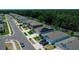 Desirable neighborhood aerial view highlighting well-maintained homes and verdant surroundings at 7729 Rosewood Garden Loop, Tampa, FL 33637