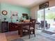 Dining area with access to the outside porch at 7729 Rosewood Garden Loop, Tampa, FL 33637