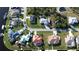 Bird's eye view of a residential neighborhood with canal access at 10625 Ayear Rd, Port Charlotte, FL 33981