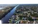 Aerial view of waterfront homes and community at 10625 Ayear Rd, Port Charlotte, FL 33981