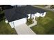 Aerial close-up of a new house and yard at 10625 Ayear Rd, Port Charlotte, FL 33981