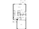 First floor plan showcasing kitchen, great room, bedroom, and garage at 37746 Williamette Way, Zephyrhills, FL 33540
