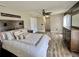 Main bedroom with ample closet space and plush bedding at 11003 Lakeview Dr, New Port Richey, FL 34654