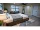 King size bed in a bright and airy bedroom at 817 W Fribley St, Tampa, FL 33603