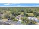 Beautiful aerial view of a well-maintained home situated in a neighborhood adjacent to a lush, green golf course at 5277 Epping Ln, Zephyrhills, FL 33541