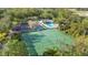 Community tennis courts near pool and parking at 5277 Epping Ln, Zephyrhills, FL 33541