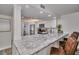 Modern kitchen with stainless steel appliances and granite countertops at 18400 Gulf Blvd # 1206, Indian Shores, FL 33785