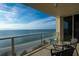 Stunning ocean and beach views from this expansive balcony at 1800 Benjamin Franklin Dr # B809, Sarasota, FL 34236