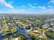 Wide aerial view of waterfront community at 4367 Albacore Cir, Port Charlotte, FL 33948