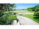 Neighborhood view showcasing waterfront properties and tree-lined streets at 7327 Westmoreland Dr, Sarasota, FL 34243