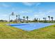 Outdoor basketball court with seating and a beautiful view at 5807 Laurelcrest Gln, Palmetto, FL 34221