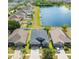 House and neighborhood with lake view at 14308 Edinburgh Moor Dr, Wimauma, FL 33598