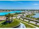 Aerial view of Crystal Lagoon community at 32094 Eastern Redbud Br, San Antonio, FL 33576