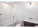 Clean bathroom featuring a bathtub, toilet, and vanity at 2184 Hyatt Dr, Port Charlotte, FL 33948