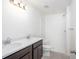 Spacious bathroom with dual sinks, shower, and modern fixtures at 2184 Hyatt Dr, Port Charlotte, FL 33948
