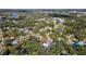 Aerial view of the property and surrounding neighborhood with a location marker at 603 W Emma St, Tampa, FL 33603