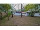 Spacious backyard with a storage shed and wooden fence at 603 W Emma St, Tampa, FL 33603