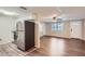 Modern kitchen with stainless steel appliances and granite countertops at 11615 Meadow Dr, Port Richey, FL 34668