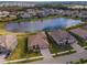 Luxury homes surrounding a lake in a community at 33161 Kateland Dr, Wesley Chapel, FL 33545