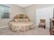 Round bed in spacious bedroom with large closet at 33161 Kateland Dr, Wesley Chapel, FL 33545