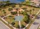 Community park with playground, basketball court, and palm trees at 33161 Kateland Dr, Wesley Chapel, FL 33545