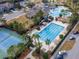Community pool with lap lanes and lounge area at 33161 Kateland Dr, Wesley Chapel, FL 33545