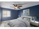 Bright bedroom with a ceiling fan and contemporary decor at 275 114Th N Ave # 2, St Petersburg, FL 33716