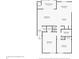 Floor plan showing a 2 bed, 1 bath condo with living room, kitchen, and screened patio at 275 114Th N Ave # 2, St Petersburg, FL 33716