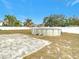 Backyard with above ground pool and patio at 7319 Lagoon Rd, Spring Hill, FL 34606