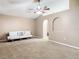 Living room with a couch and neutral color scheme at 7319 Lagoon Rd, Spring Hill, FL 34606